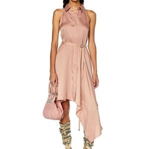Diesel D-Trisa Asymmetrical dress with tape belt